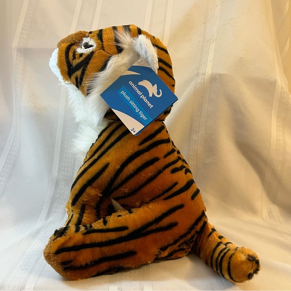 Animal Planet Plush Kids 14 inch Sitting Tiger Stuffed Animal - Picture 5 of 14